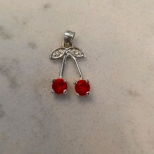 Ruby Cherry Pendant